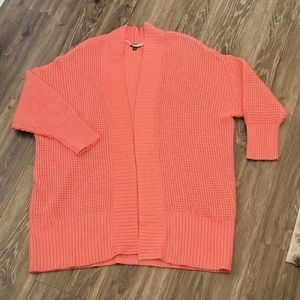 Torrid orangey peach long sleeve chunky Cardigan
